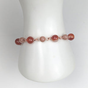 Carnelian and Sunstone an Bracelet