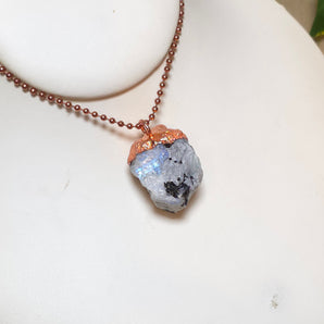 Raw Rainbow Moonstone Alchemy Pendant