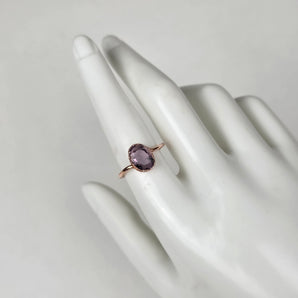 Amethyst Faceted Alchemy Ring