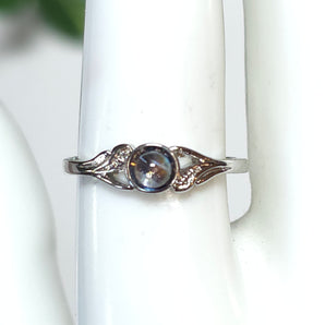 Labradorite Stainless Steel Adjustable Ring