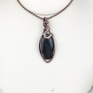 Golden Sheen Obsidian Pendant