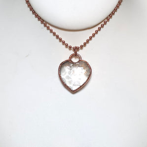 Cear Quartz heart Alchemy Pendant