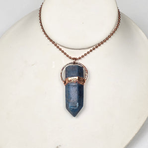 Blue Apatite Halo Point Alchemy Pendant