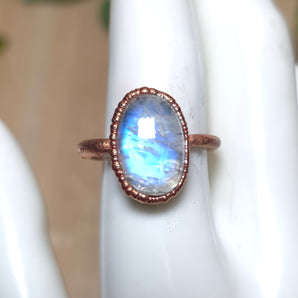 Rainbow Moonstone Alchemy Ring