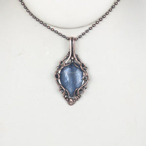 Blue Kyanite Filigree Pendant