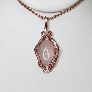 Rose Quartz Filigree Pendant