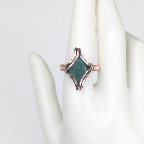Copper Diamond Ring