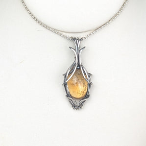 Bolivia Citrine Sterling Silver Pendant
