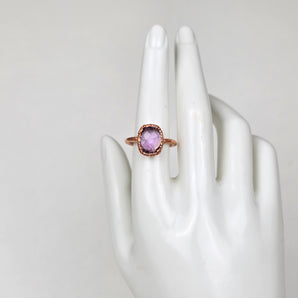 Amethyst Faceted Alchemy Ring