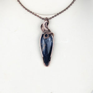 Sodalite Tear Pendant