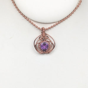Amethyst Mini Facet Pendant