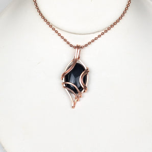 Black Agate Simple Pendant