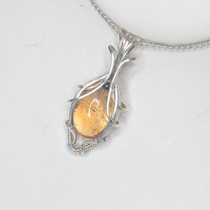 Bolivia Citrine Sterling Silver Pendant