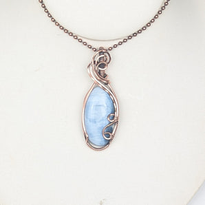 Blue Opal Swirl Pendant