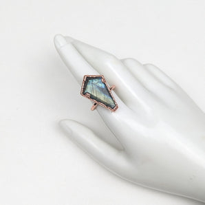 Labradorite Coffin Alchemy ring