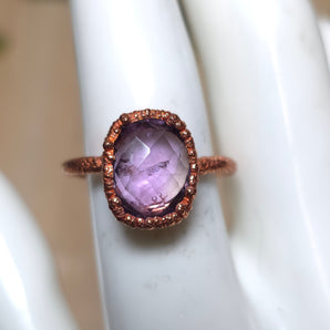 Amethyst Faceted Alchemy Ring