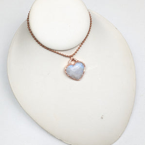 Rainbow Moonstone Heart Alchemy Pendant