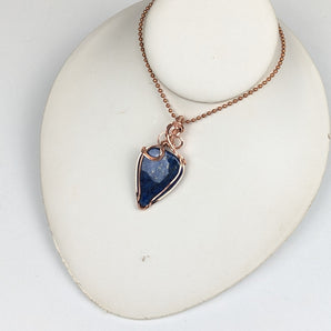 Lapis Lazuli Copper Swirl Pendant