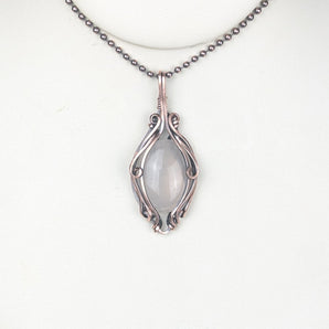 Rose Quartz Filigree Pendant