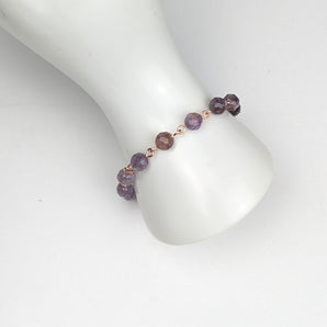 Garden Amethyst Hand Linked bracelet