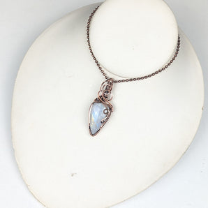 Rainbow Moonstone Swirls Pendant