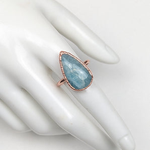Amazonite Tear Drop Alchemy Ring