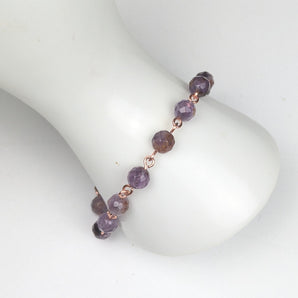 Garden Amethyst Hand Linked bracelet