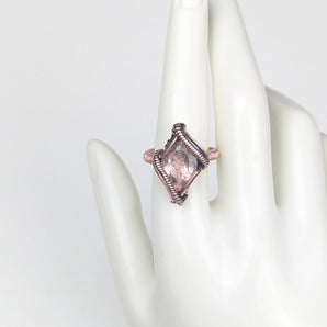 Copper Diamond Ring
