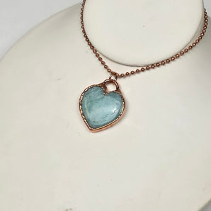 Amazonite Heart alchemy pendant