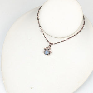 Rainbow Moonstone Mini Facet Pendant
