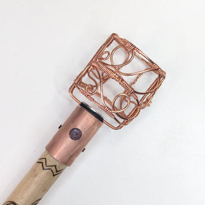 Aquarius Zodiac Crystal Smudge Wand