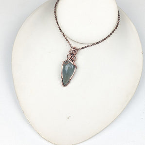 Aquamarine Swirl  Pendant