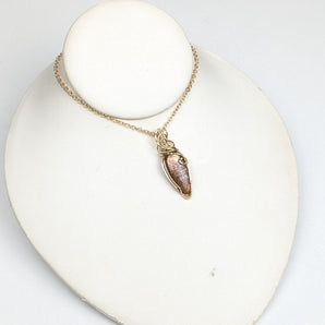 Sunstone Gold Filled Swirl Pendant