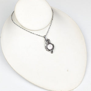 Rose Quartz Sterlig Silver Pendant