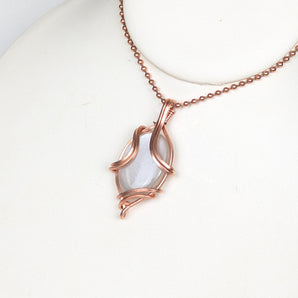 White Moonstone Simple Pendant