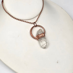 Clear Quartz Halo Point Alchemy Pendant