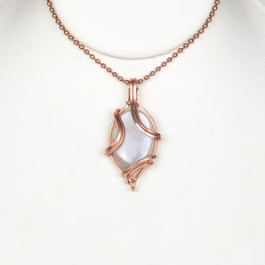 White Moonstone Simple Pendant