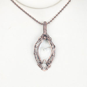 Clear Quartz Filigree Pendant