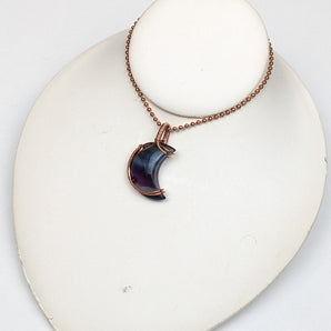 Fluorite Moon Pendant