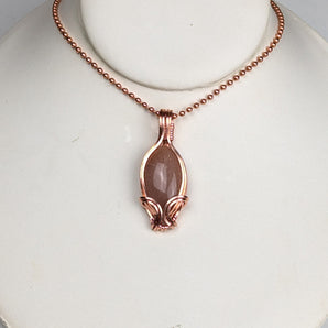 Peach Moonstone Minimalists Pendant