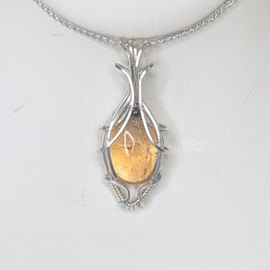 Bolivia Citrine Sterling Silver Pendant