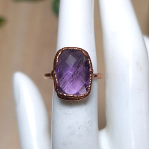 Amethyst Faceted Alchemy Ring