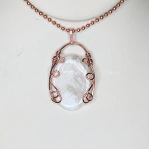 Scolecite Copper Pendant