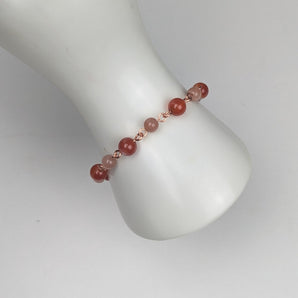Carnelian and Sunstone an Bracelet