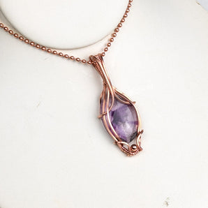 Trapiche Amethyst Unisex Pendant