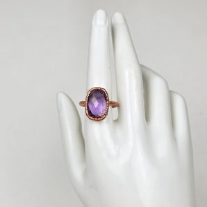 Amethyst Faceted Alchemy Ring