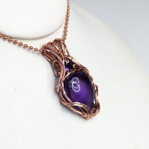 Amethyst Tear Drop Pendant