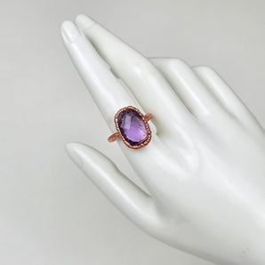 Amethyst Faceted Alchemy Ring