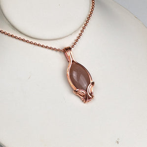 Peach Moonstone Minimalists Pendant