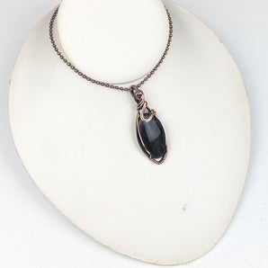 Golden Sheen Obsidian Pendant
